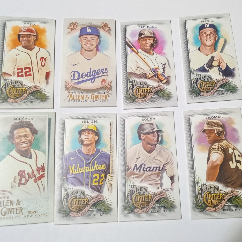Allen&Ginter mini (8)card lot